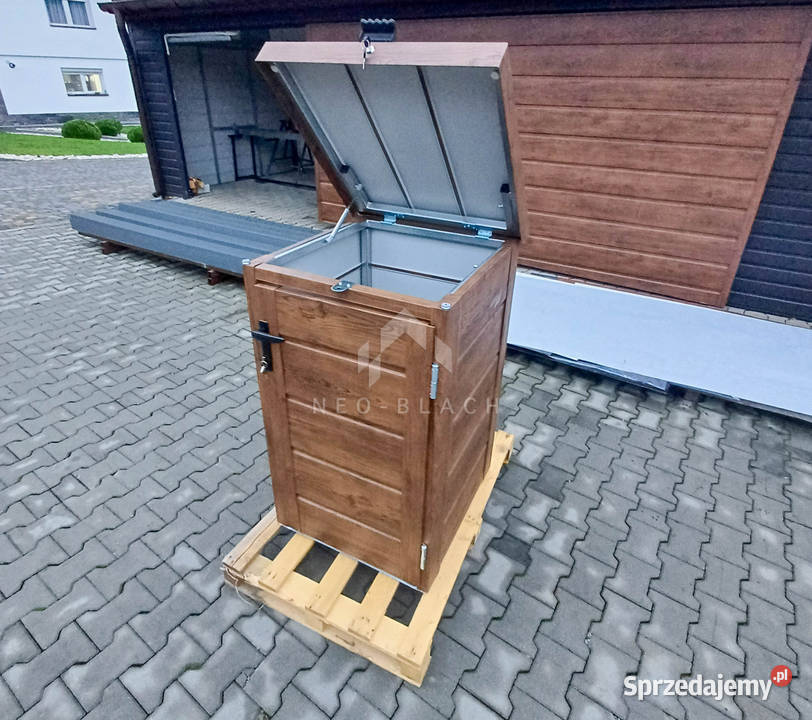 Zabudowa kosza na śmieci wiata obudowa 80x70x120 lubuskie Gorzów Wielkopolski