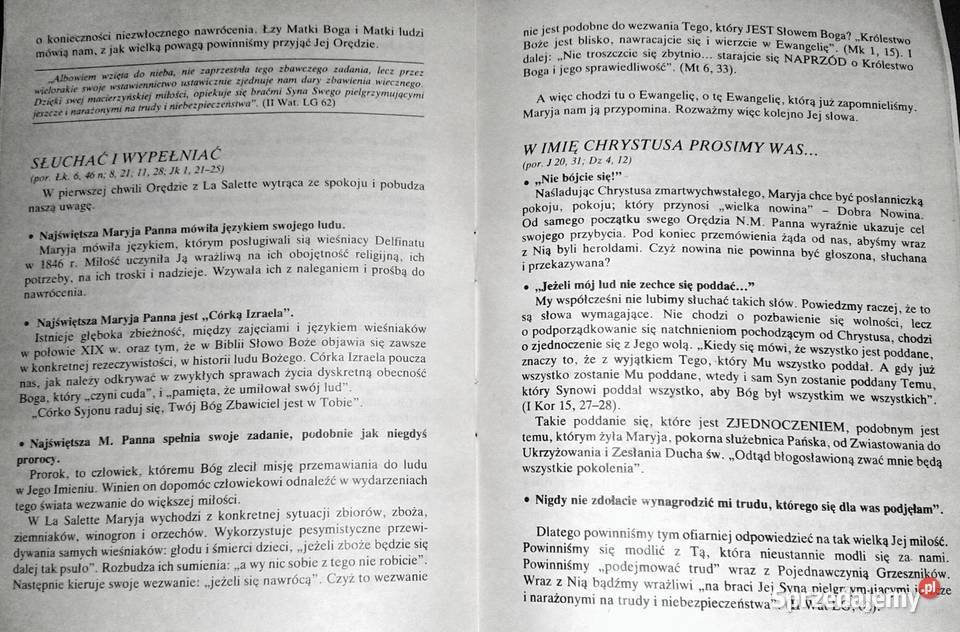 La Salette opis objawienia i sens orędzia ks sprzedam