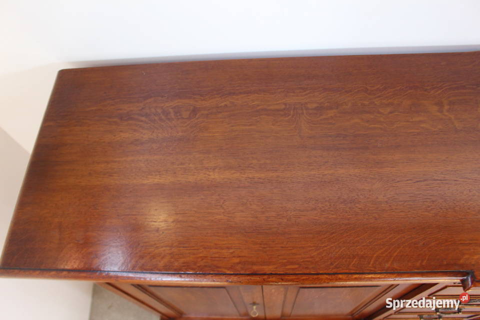 Komoda drewniana bufet sygnowana manufaktura Nowy Sącz