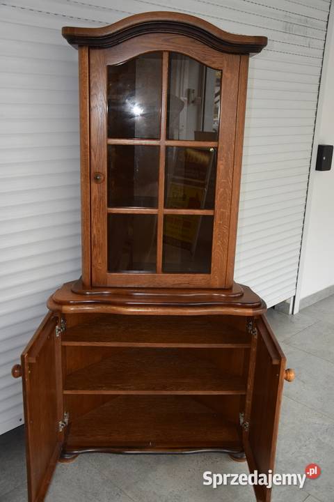 witryna narożna dębowa nowa Olsztyn sprzedam