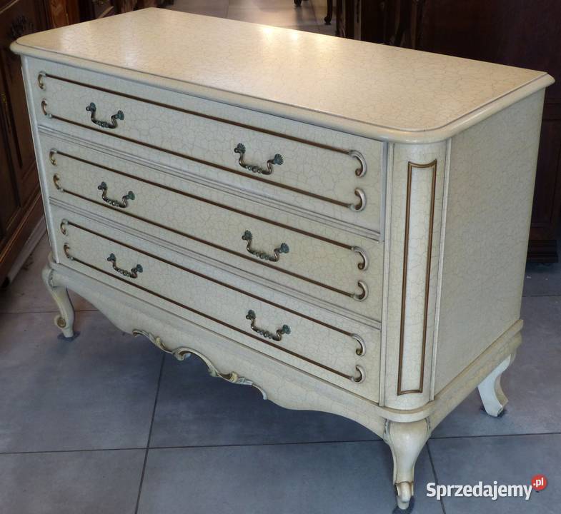 Komoda ludwikowska ecru kompletusklep Dąbrowa Dąbrowa Górnicza