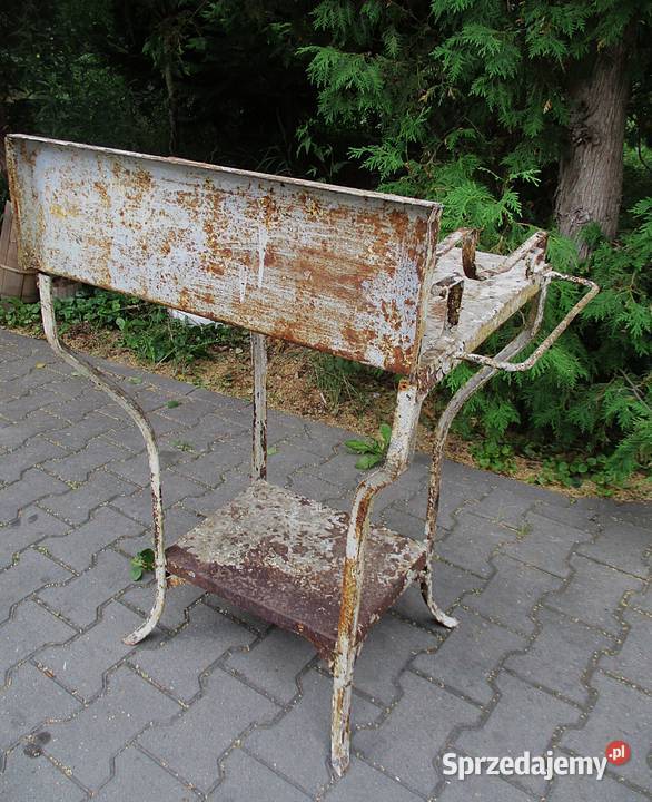 Stara Metalowa Toaletka Umywalka Międzywojnie mazowieckie Nieporęt
