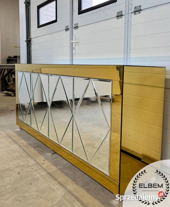 Złota lustrzana komoda Glamour Warszawa