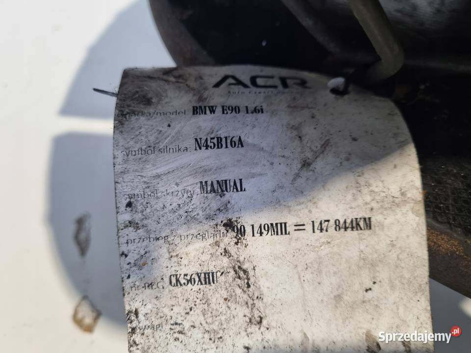 SKRZYNIA BIEGÓW BMW E87 E90 20 i manualna MANUAL Skrzynie biegów manualne Chełm
