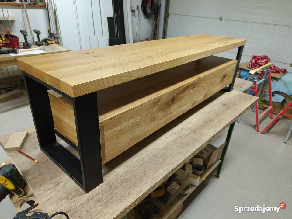 Szafka RTV lity dąb 120200 Loft Rzeszów