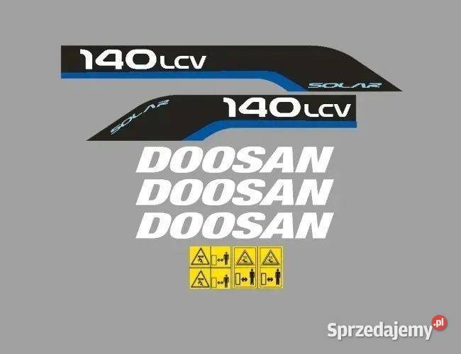 Naklejki oklejenie DOOSAN 140LCV Zamiennik Janików