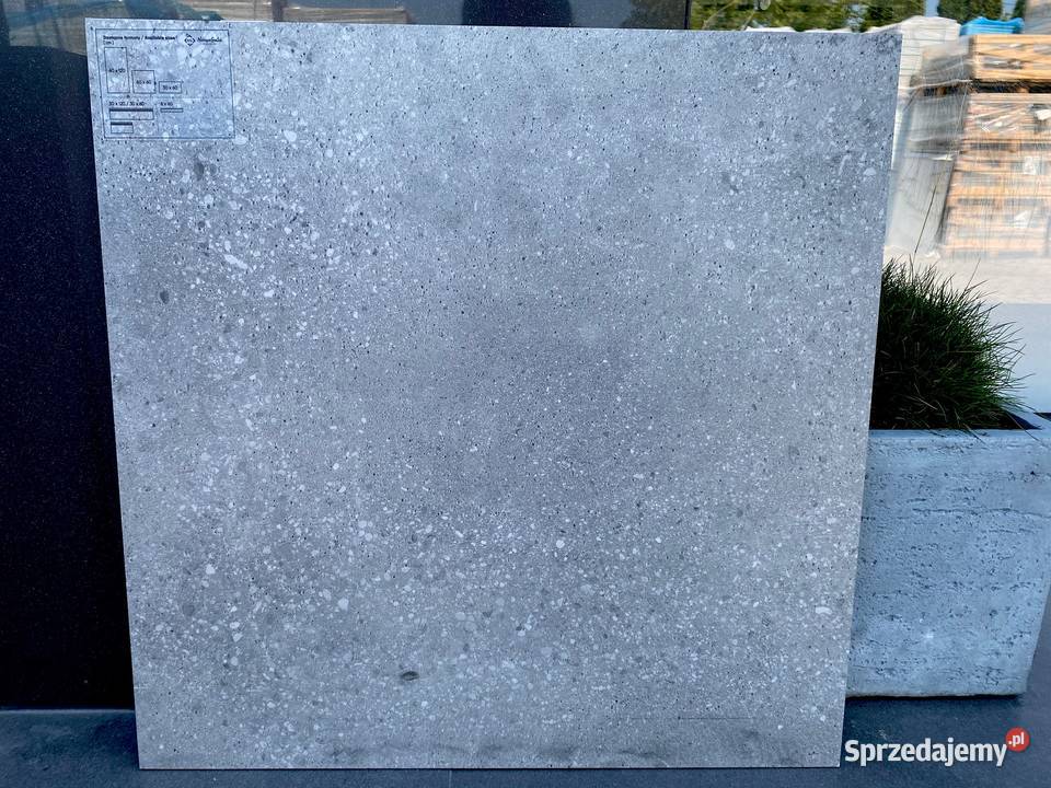 Gres betonopodobny 60x60 ANTYPOŚLIZGOWY SZARY Łask