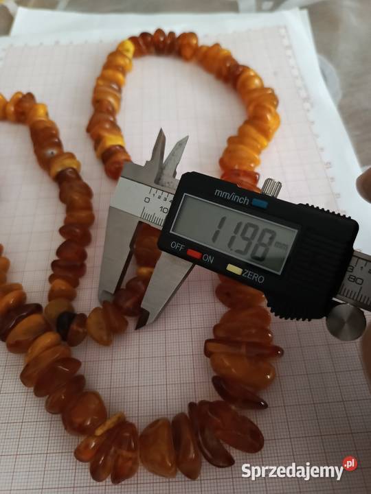 Naszyjnik Bursztyn Vintage 112gr sprzedam