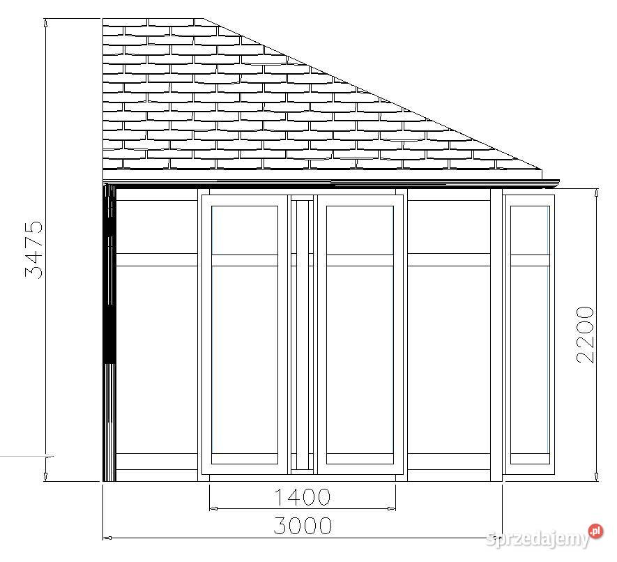 nowoczesny ogród zimowy zabudowa tarasu Skoczów