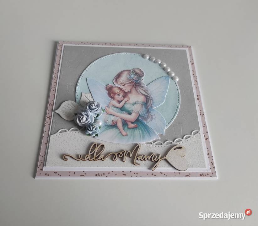 Kartka ręcznie robiona Mamy Dzień Matki handmade Łódź sprzedam