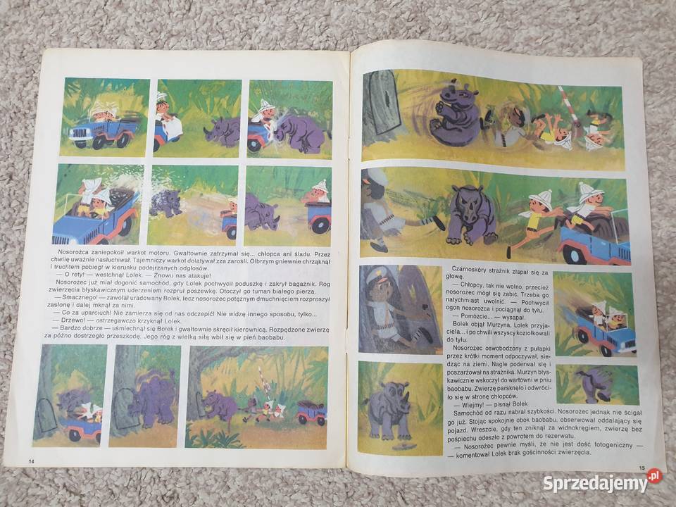 Bolek i Lolek Zwierzęta Serengeti komiks Gdynia