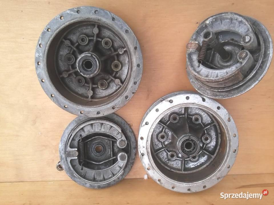 Piasty do kół motoru z PRLu z hamulcami Motocyklowe Knurów