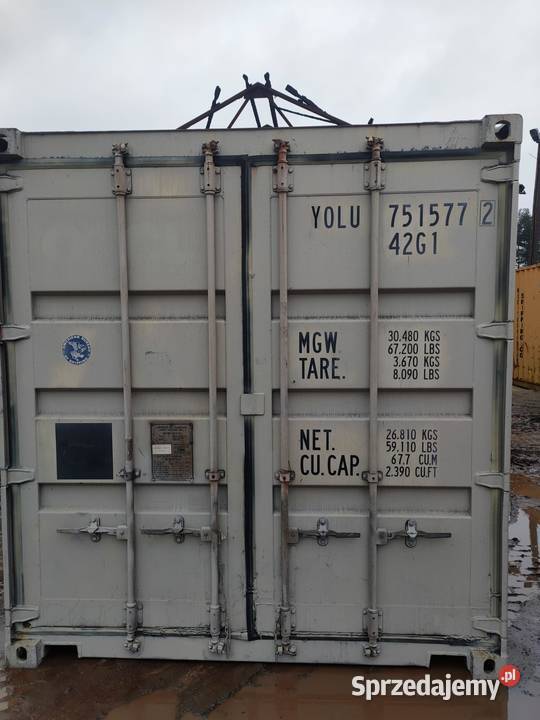 Kontener morski magazynowy 40DV używany 12 m Lublin sprzedam