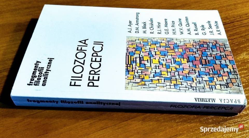 Filozofia percepcji wybrał Chwedeńczuk aut Ayer Podręczniki Gdańsk