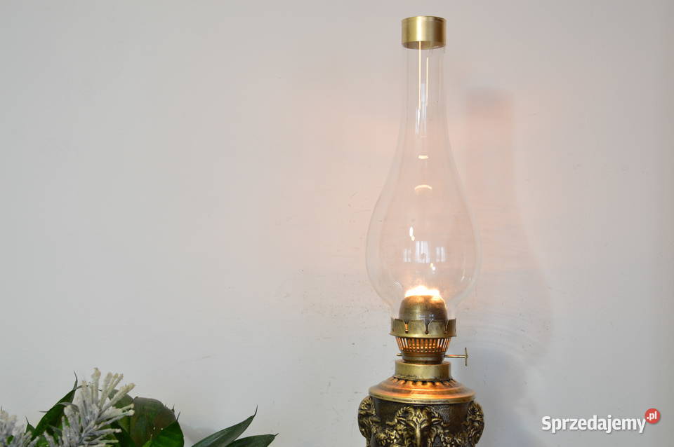 piękna cynkalowa LAMPA NAFTOWA stara śląskie Jastrzębie-Zdrój sprzedam