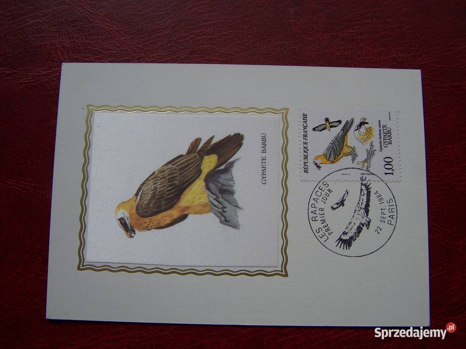 Francja 1984 MNH Mi 246366 FDC na Jedwabiu Ptaki Tychy