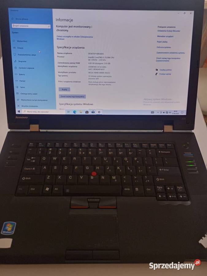 Laptop Lenovo L520 okazja Dębica