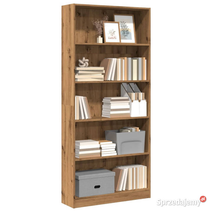 Regał dąb artisian 80x24x176 materiał Warszawa