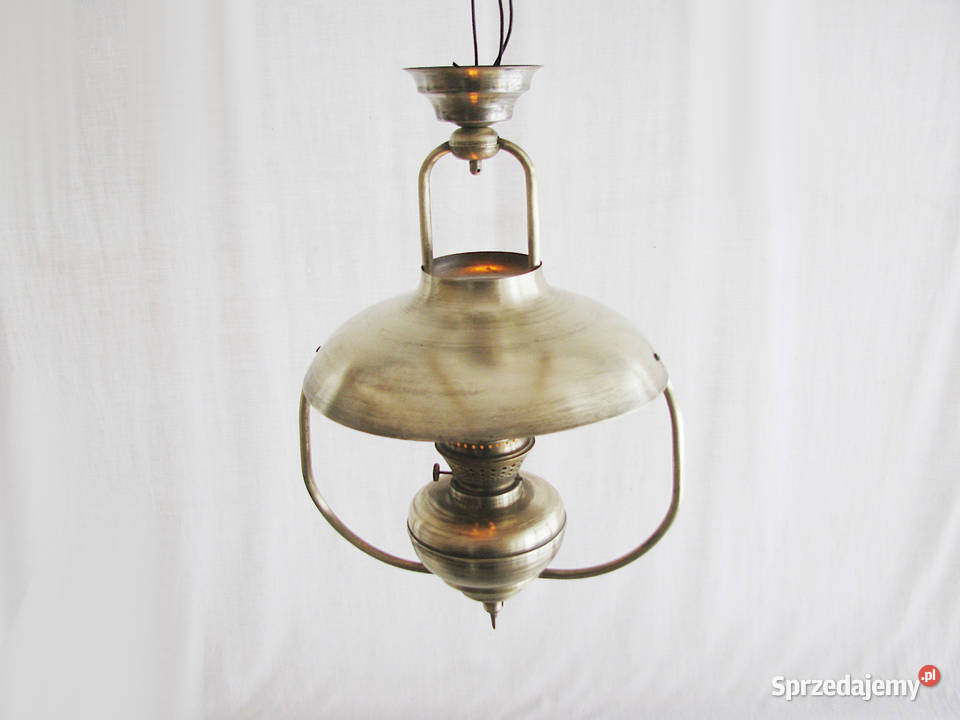 Lampa wisząca antyk mosiądz Szczecinek sprzedam