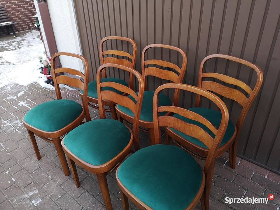 Krzesła ARTDECO 6 Sztuk Stare Antyk Komplet Meble Swarzędz
