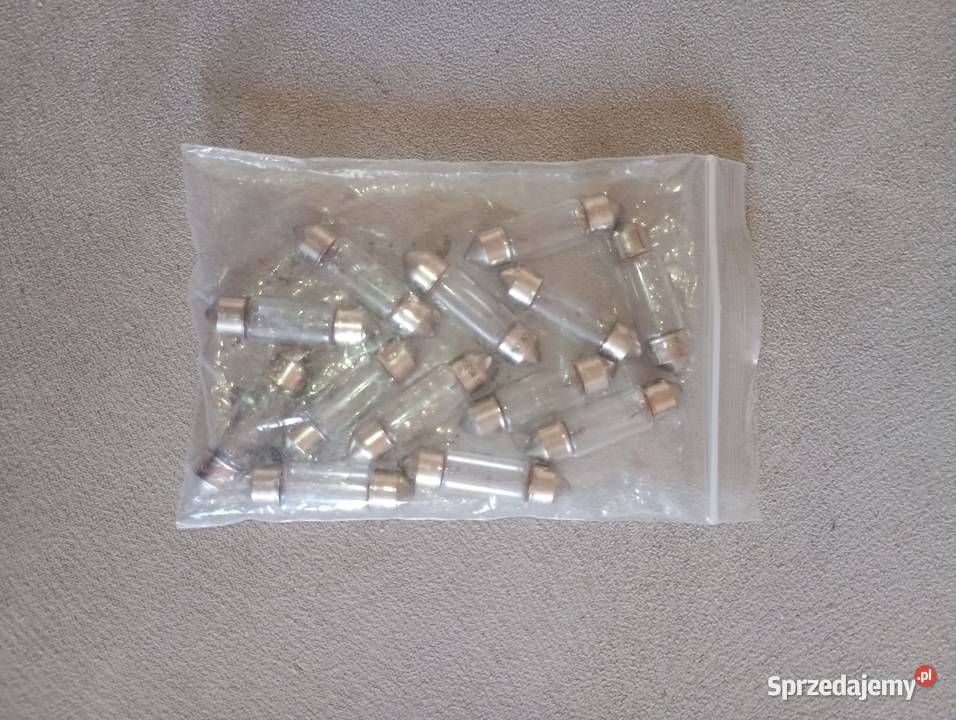 12V 5W C5W 13 żarówka żarówki rurka 36 mm biała Części samochodowe Szczecin