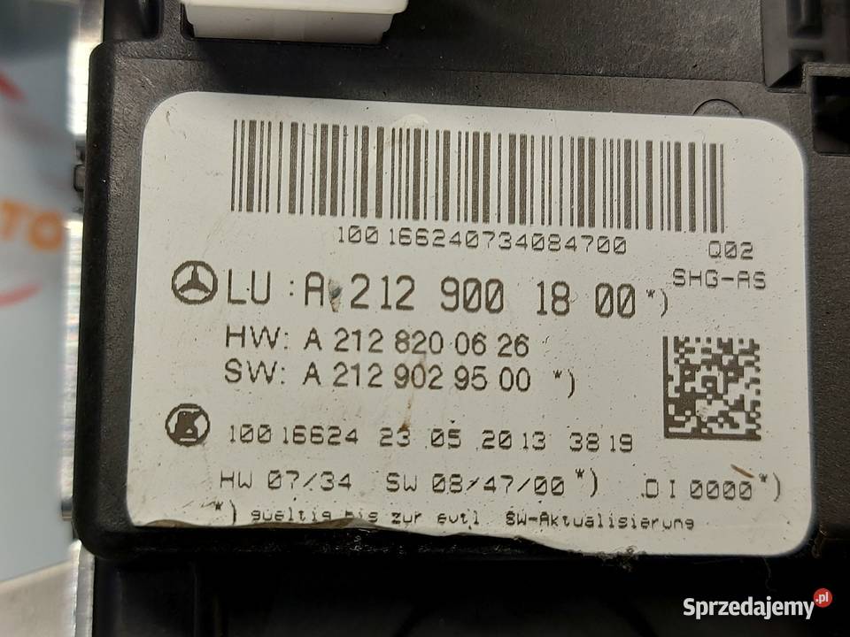 MERCEDES E KLASA W212 LIFT moduł tuner TV Kielce