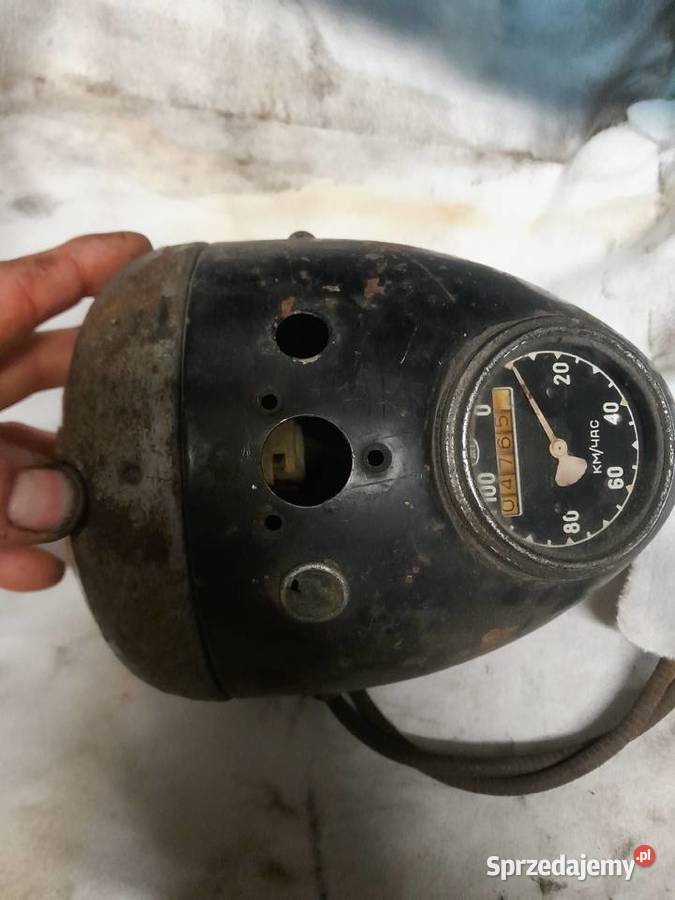 lampa przednia do jakiegoś rosyjskiego motocykla Trzebiatów