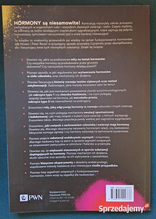 HORMONY Joy Hinson Peter Raven Książki naukowe i popularnonaukowe