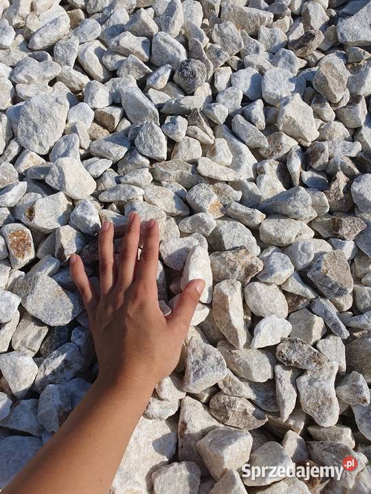 KWARC IVORY JASNY KWARC DO OGRODU KAMIENIE GRYS Bielawa