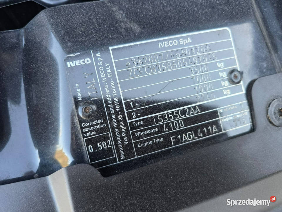 Iveco Daily 35C16 V 23 D 160 Long L 5 L 5 Iveco Limanowa sprzedam