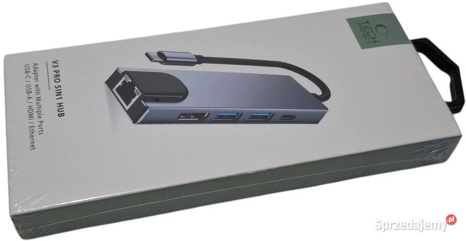 Adapter USBC 5w1 V3 PRO 5IN1 HUB Tech Protect przejściówki Czeladź
