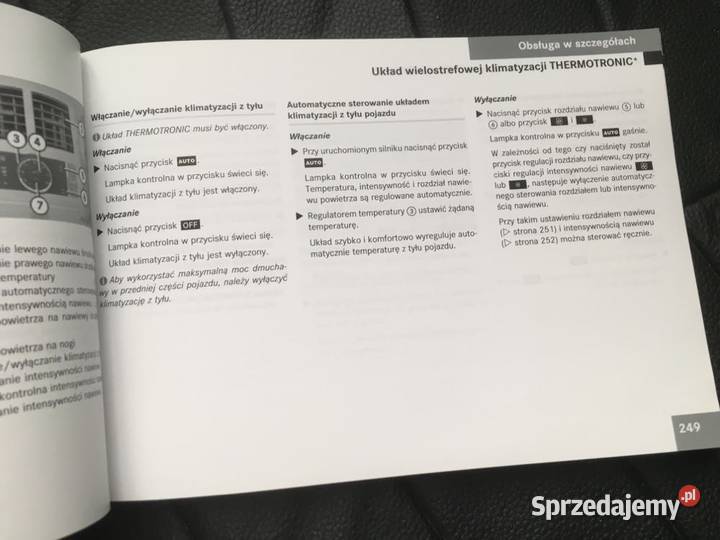 MERCEDES GL X164 polska instrukcja obsługi Piła