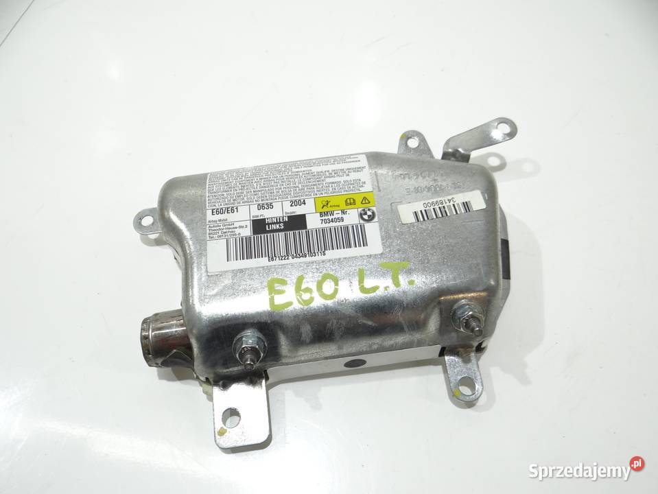 PODUSZKA AIRBAG DRZWI LEWY TYŁ BMW E60 E61 osobowe Strzyżewice