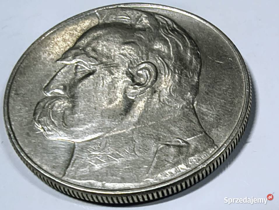 Srebrna duża moneta 10 złotych z 1937 roku