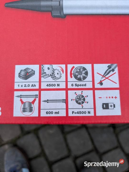 Pistolet do mas silikonów Milwaukee M18 Pistolety i agregaty