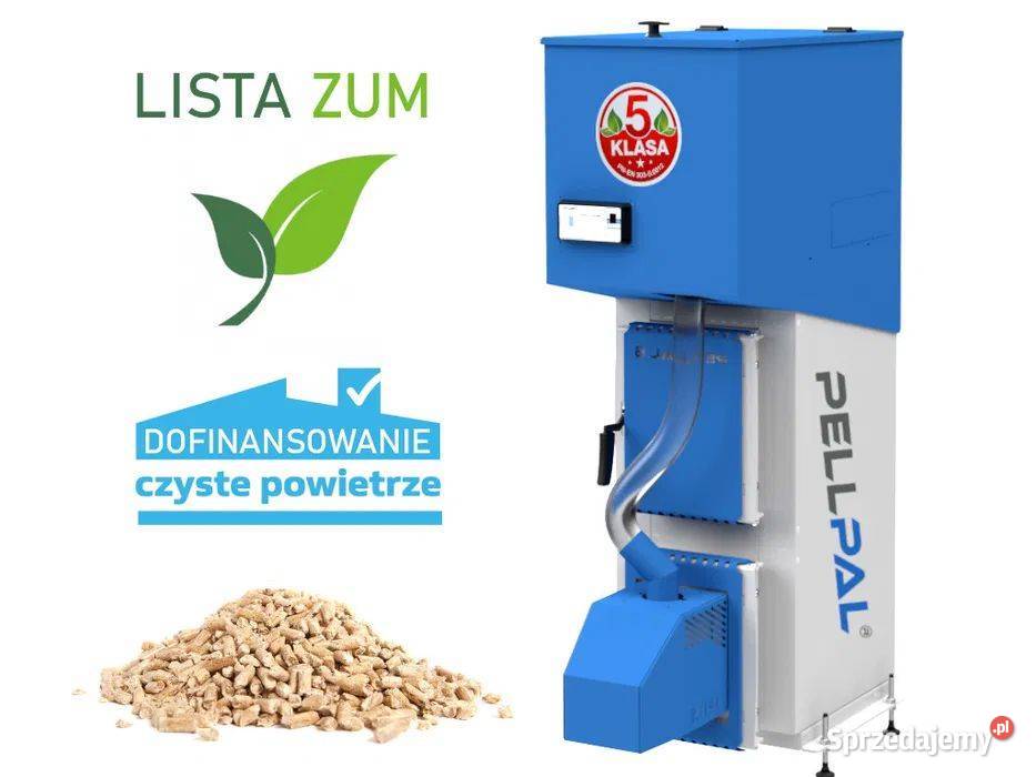 Kocioł piec 8kW slim z podajnikiem na pellet