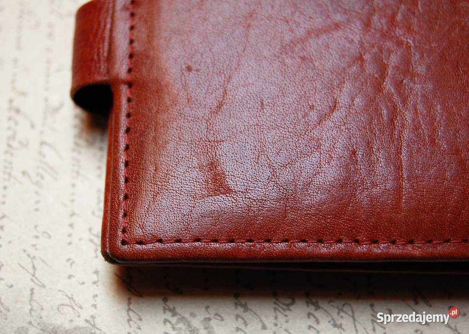 Portfel skórzany Roche brązowy skóra naturalna sprzedam