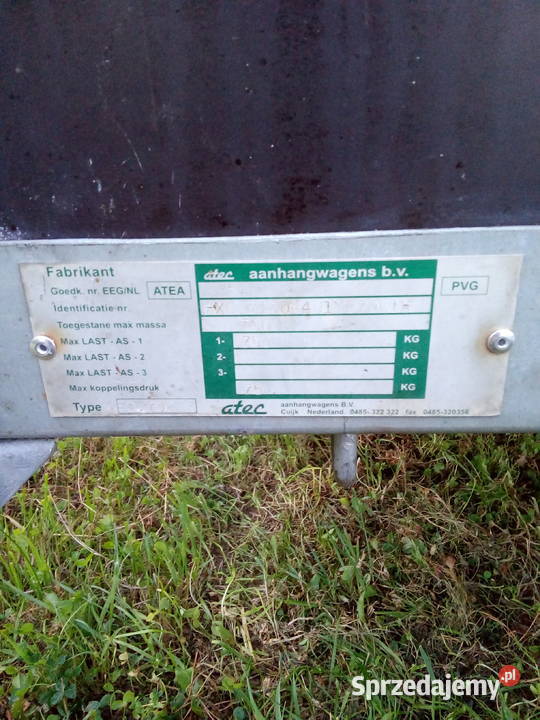 Przyczepka Holenderska Atec 135x250 100sprawna Głobikówka