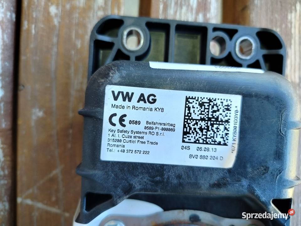 Poduszka pasażera VW Seata skoda 8v0880204d air osobowe lubelskie Parczew