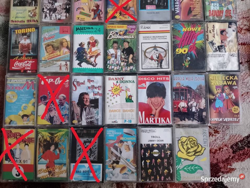 Kasety disco polo różne 36 Wrocław sprzedam
