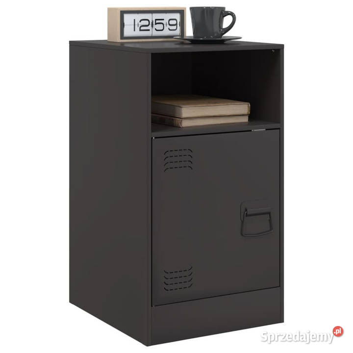 Szafka nocna czarna 345x39x62 stal WM841763 Warszawa