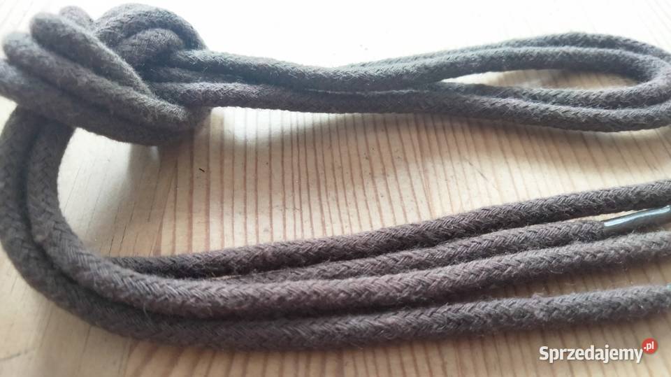 Sznurowadła okrągła średnie 75 ciemny brąz Ostrów Wielkopolski