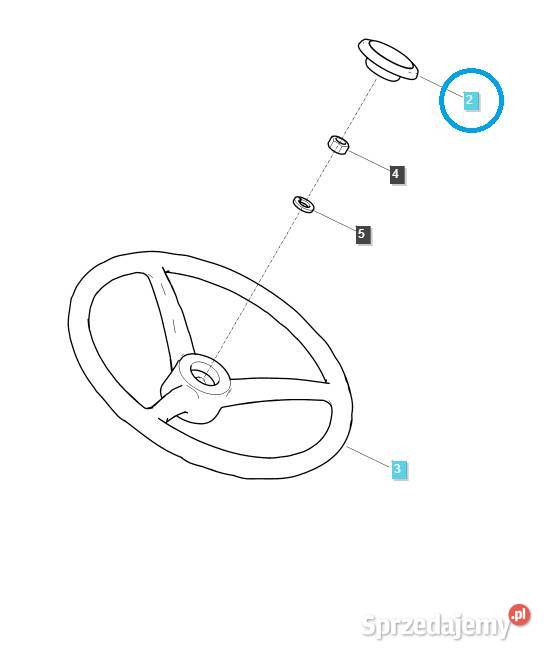 Dekielek logo na kierownicę LS TRG630 LS Tractor podkarpackie Tajęcina sprzedam