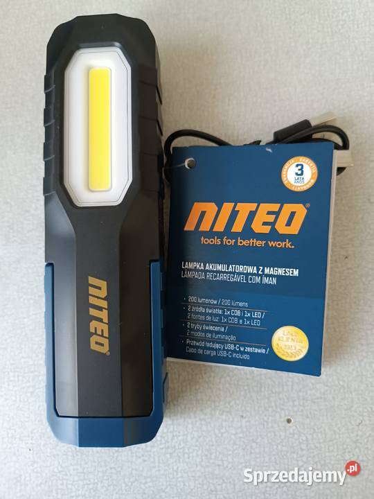 Lampa lampka warsztatowa akumulatorowa z