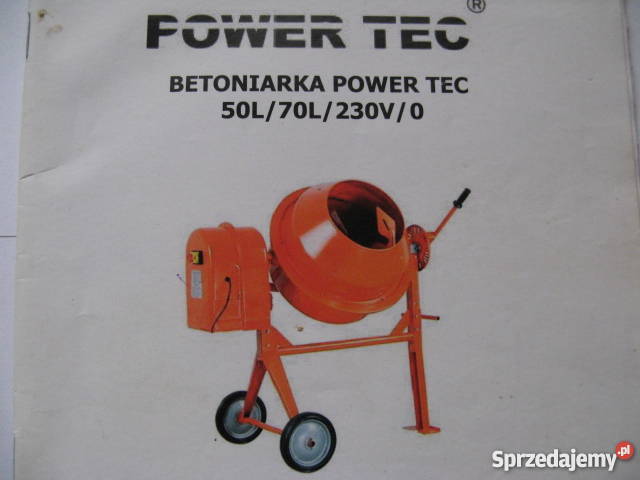 Betoniarka Power Tec 50 L Pozostałe pomorskie Morzeszczyn