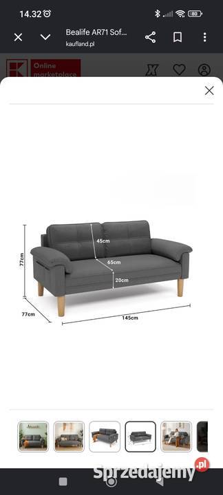 Sofa 3 osobowa Sofy i kanapy Limanowa sprzedam