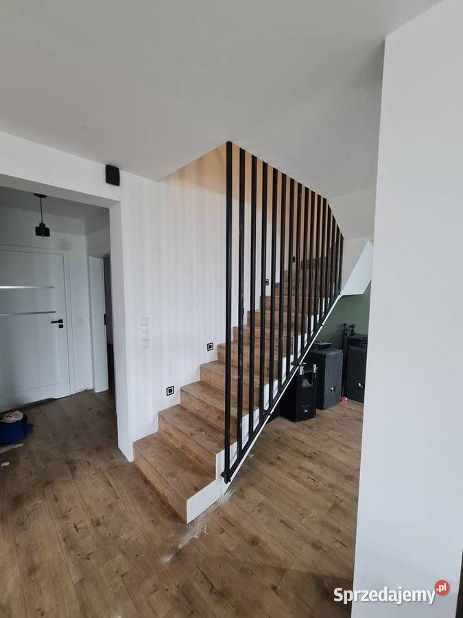 Balustrada Harfowa LOFT Lamele Stalowe pod Chwaszczyno