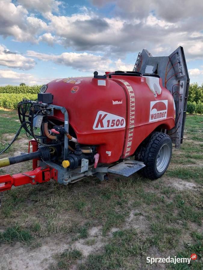 Opryskiwacz sadowniczy Wanner K 1500L nieuszkodzony Majdan Moniacki sprzedam