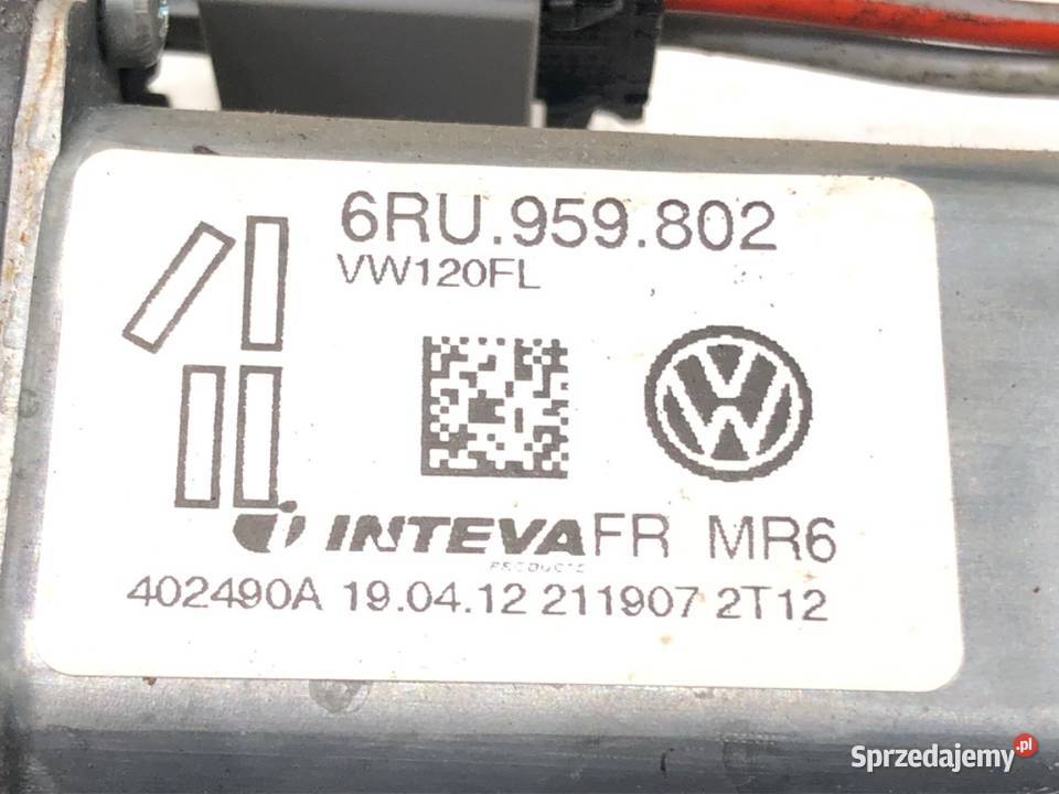 PODNOŚNIK SZYBY LEWY PRZÓD SKODA CITIGO osobowe podkarpackie