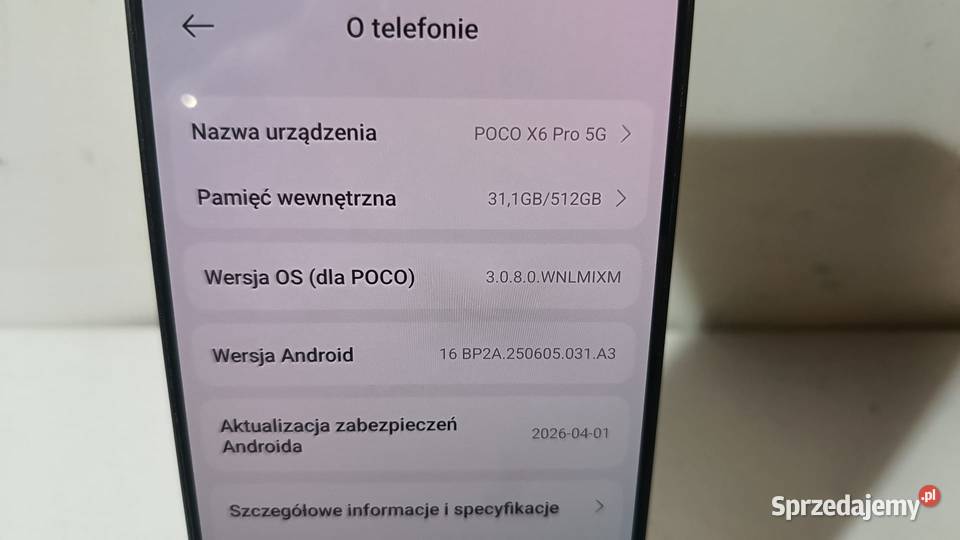 Smartfon XIAOMI Poco X6 Pro 5G 12512GB Katowice